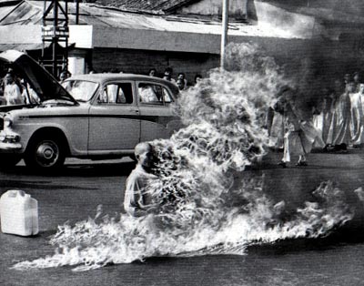 Vietnamese Monk Self Immolation